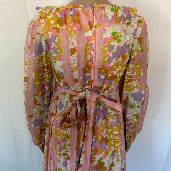Vintage 1970s floral maxi dress size small - Picture 7 of 8